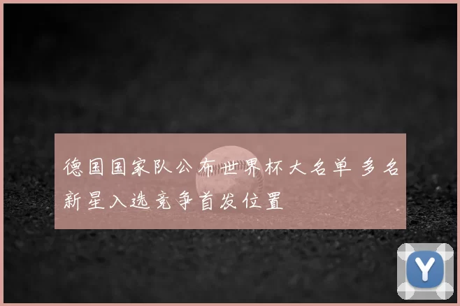 德国国家队公布世界杯大名单 多名新星入选竞争首发位置